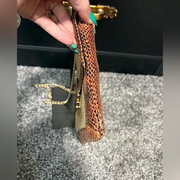 Michael Kors Sloan tweed Raffia shoulder clutch - Picture 14 of 16